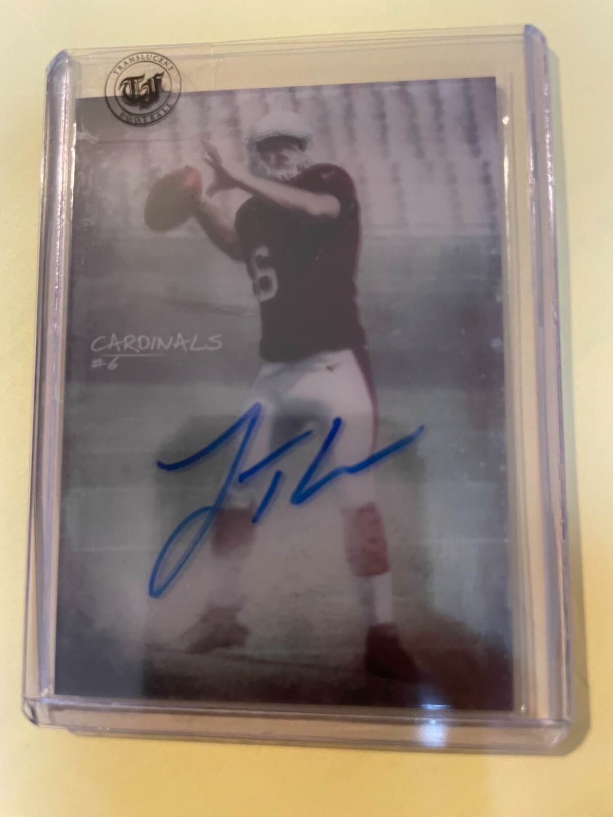 2014 Topps Translucent Logan Thomas Auto RC Autograph on-card Cardinals