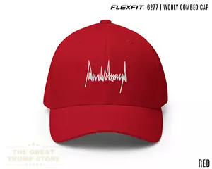 Trump Signature Hat Flex fit Trump Baseball Cap for Men Women Embroidered MAGA - Picture 1 of 34