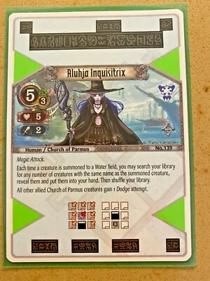 1x Aluhja Inquisitrix EOJ SET2 #139 PS3 Eye Of Judgment English NM/Unplay R card - Image 1 of 2