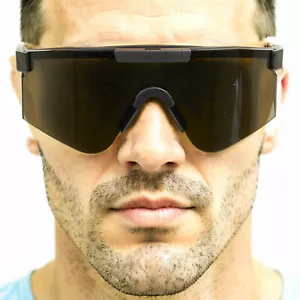 NUEVO Gafas de sol balísticas deportivas protectoras gafas de seguridad de alto impacto lentes grises - Imagen 1 de 8