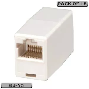 12x RJ45 Straight Telephone Phone Cable Line Adapter Connector Inline Coupler - Picture 1 of 1