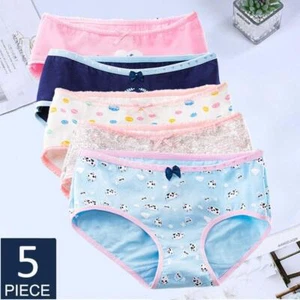5 P Ropa Interior Para Niñas Ninas Panties Pantaletas De Algodon Bragas Calzones - Picture 1 of 27
