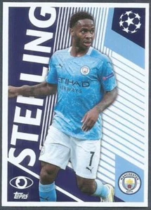 TOPPS UEFA CHAMPIONS LEAGUE-2020-21- #002-MANCHESTER CITY-RAHEEM STERLING - Picture 1 of 1