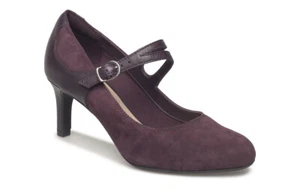 Brand new Clarks women shoes dancer reece Burgundy leather heels