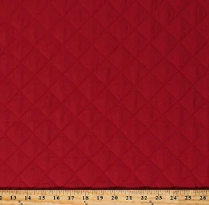 Quilted Double-Face Red 43" Wide Poly Cotton Blend Fabric by the Yard D270.19 - Picture 1 of 1