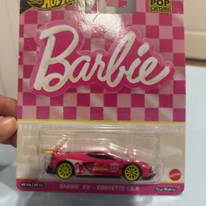Hot Wheels Barbie 65 Corvette C8.R Die-Cast Car - Picture 1 of 4