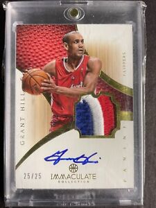2012-13 Immaculate Collection Grant Hill Premium Patch Auto 25/25 Clippers