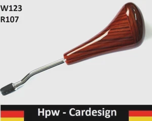 SCHALTKNAUF MERCEDES W123 R107 C107 AUTOMATIK ECHTES HOLZ ZEBRANO - Picture 1 of 4