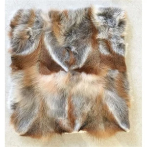 1X Fluffy Fox Natural Fur Pillow Cushion Cover Pillowcase 16''x16'' Cushion Case - Picture 1 of 6