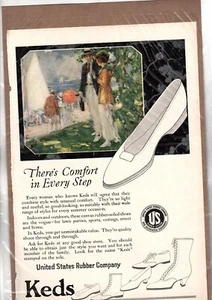 Print Ad 1917 FOOTWEAR Keds U S Rubber company   - Picture 1 of 1
