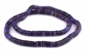 Grape Purple Natural Shell Heishi Beads 8mm 23 Inch Strand