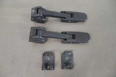 03-09 Hummer H2 par de correas/pestillos para capucha LH y RH OEM (negro) Foto 1 de 4