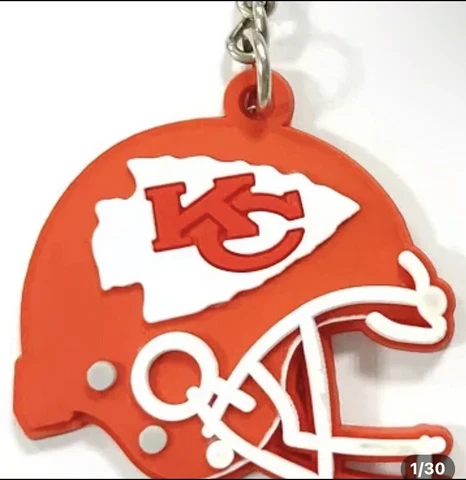 Kansas City Chiefs rubber helmet keychain Cover