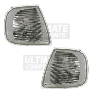 Front Indicator Lights Lamps Seat Cordoba Saloon 1996-1999 Clear Lens 1 Pair