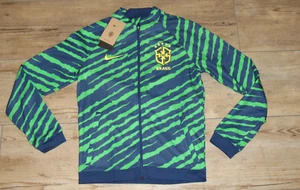 Nike Brasil Brazil CBF National Team Dri-FIT $90 Soccer Jacket size Youth Large - Picture 1 of 4