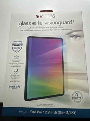 ZAGG (Glass Elite VisionGuard+) for Apple iPad Pro 12.9inch (Gen5/4/3 - Image 1 of 2
