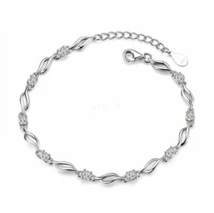 MODA ÉPICA - Pulsera Tenis - Plata de Ley 925 - Diseño Remolino - Imagen 1 de 2