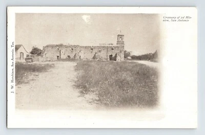 Postcard Texas San Antonio TX Mission Granary Pre-1907 Unposted Undivided Back - Image 1 of 2