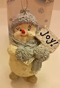 Encore Snow Buddies Buddy With Joy Sign Ornament Item 94273 - Picture 1 of 4