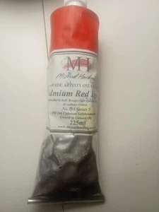 MICHAEL HARDING HANDMADE ARTISTS OIL COLOURS CADMIUM RED 225ML - Picture 1 of 4