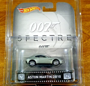 Hot Wheels 007 Spectre Aston Martin DB10 Retro Entertainment Real Riders 2016 - Picture 1 of 3