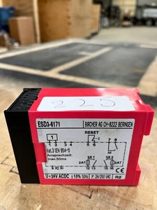 BIRCHER AG CH-8222 SAFETY RELAY TIMER, from working machine, free shipping,  - Picture 1 of 6
