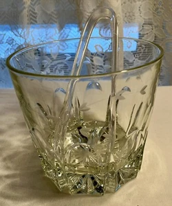 Princess House Heritage Leaded Glass Ice Bucket with Tongs #488 NWOB - Picture 1 of 8