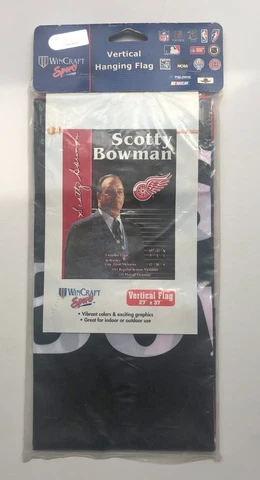 Detroit Red Wings Scotty Bowman Banner Flag 27" x 37" by Wincraft Cover