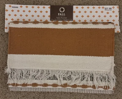 Fall Woven Table Runner Brand NEW 14”x72” - Image 1 of 4