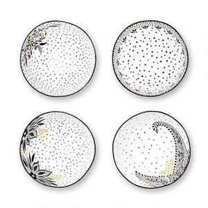 Sara Miller Artisanne Noir Set of 4 Small Bowls - Picture 1 of 5