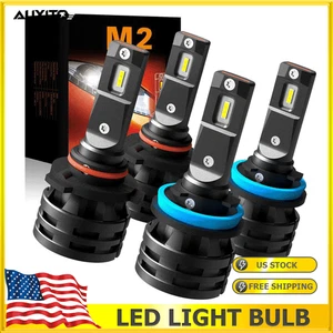 AUXITO LED Headlight Bulbs Conversion Kit 9005 + H11 High Low Beam White 6500K - Picture 1 of 11