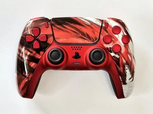 Customised PS5 Dualsense Controller - Shadow Of The Blood Dragon - *NEW* - Picture 1 of 4