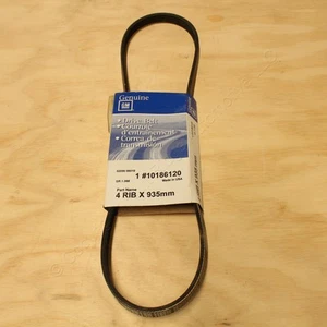 GM OEM Serpentine Drive Belt 4-Rib 935mm for 94-96 Impala Fleetwood 10186120 - Picture 1 of 1
