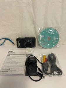 Nikon COOLPIX S9300 Black Digital Camera 16.0MP 18x Optica Zoom Tested Works - Picture 1 of 17