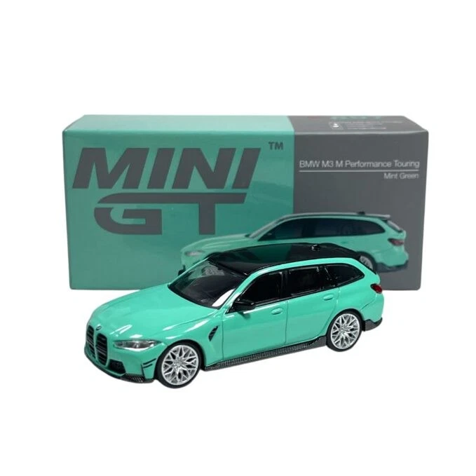 Mini GT MGT00897LHD BMW M3 M Performance Touring Mint Green Die Cast 1/64