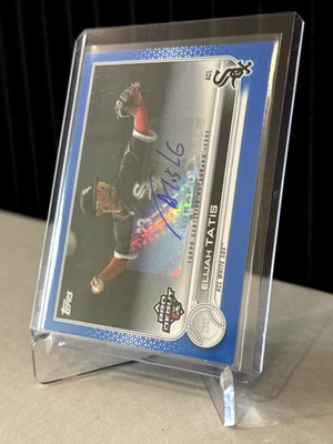 2022 Topps Pro Debut Blue Auto /150 Elijah Tatis #PD-124 Auto - Image 1 of 2