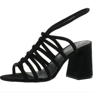 Free People Colette Cinched Heels 9 39 schwarz neu ohne Etikett Sandalen Pumps Riemchen Reise - Bild 1 von 10