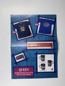 Queen Freddie Mercury Merchandise Sheet Official Promotion Circa 1996 - Picture 1 of 12
