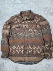 Jachs New York Jacket Shacket Medium Wool Blend Brown Aztec Southwestern Cowboy - Picture 1 of 14