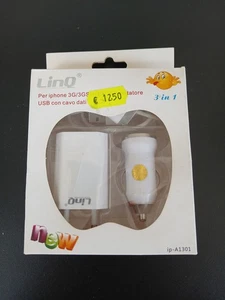 Caricabatteria Caricatore Linq Iphone 3G 3GS 4G 4GS - Foto 1 di 2