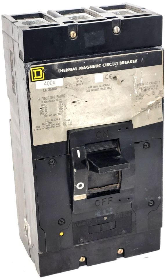 LAL36400 Square D 400 Amp 600 Volt Circuit Breaker - Next Day Option - Flaw - Image 1 of 4