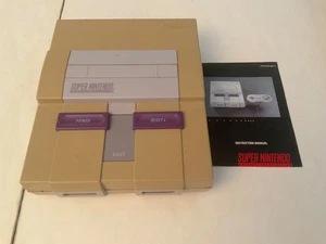 Getestet! SNES **Nur Konsole** Super Nintendo Lot System Model 1 Anleitung SNS-001 - Bild 1 von 13