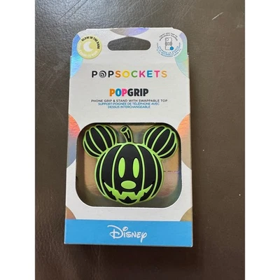 Disney Mickey Mouse Pumpkin Glow in the Dark PopSockets PopGrip Phone Grip - Image 1 of 2