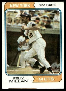 1974 Topps Felix Millan New York Mets #132 - Picture 1 of 2