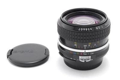 EXC + 5 Nikon NIKKOR 28mm f/2.8 Ai, tapa delantera, tapa trasera de Japón - Imagen 1 de 4