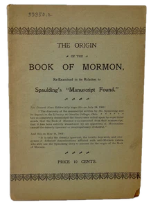 The Origin of the Book of Mormon, Re-Examined - Imagen 1 de 1