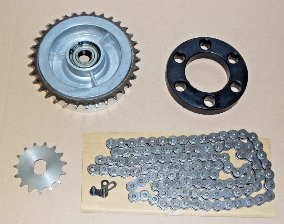 Kettensatz Kettenkit für Simson S51 Kette Mitnehmer Ritzel Dämpfungsgummi - Bild 1 von 1