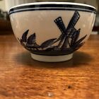 Delph Style Blue And White Cereal Bowl Dish Pot 14Cm Diameter 8Cm Tall