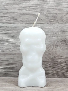 Weiße Totenkopf Kerze Heiliger Tod Santa Muerte Spiritualty 5,75" - Bild 1 von 12