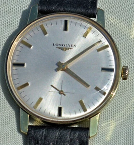 Rare Watch Longines Gold Plated Manual Winding Caliber 490 Period Years' 60 - Picture 1 of 24